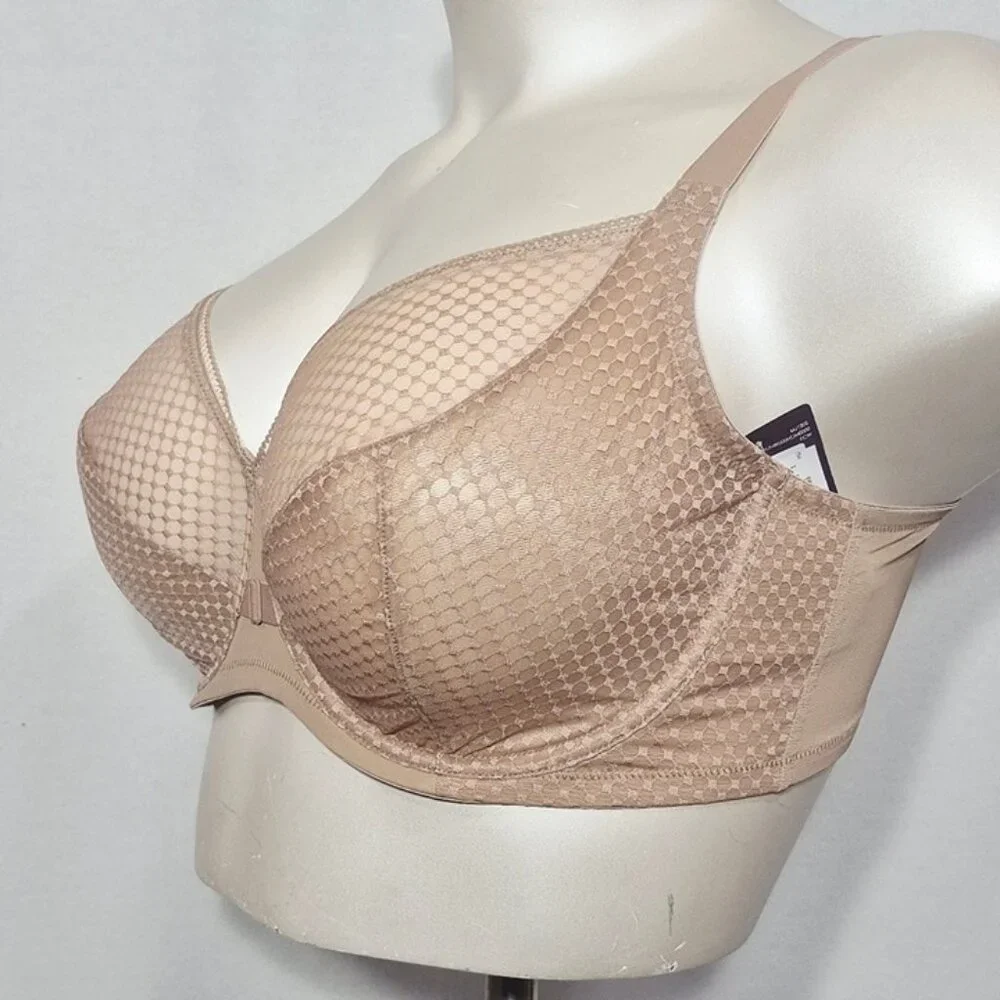 42DD Just My Size MJ1205 1205‎ Perfect Shape Unlined T-Shirt Underwire Bra Beige